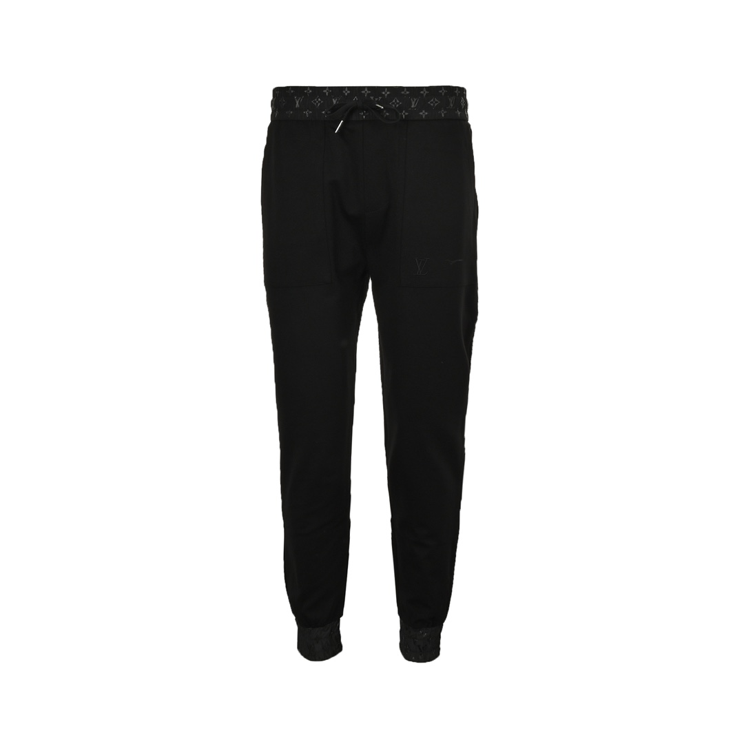 Louis Vuitton catwalk trousers with embroidered logo