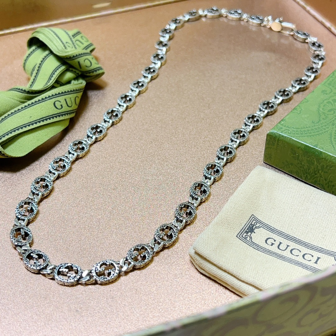 Gucci Anger Forest Series GG Chain Vintage Necklace