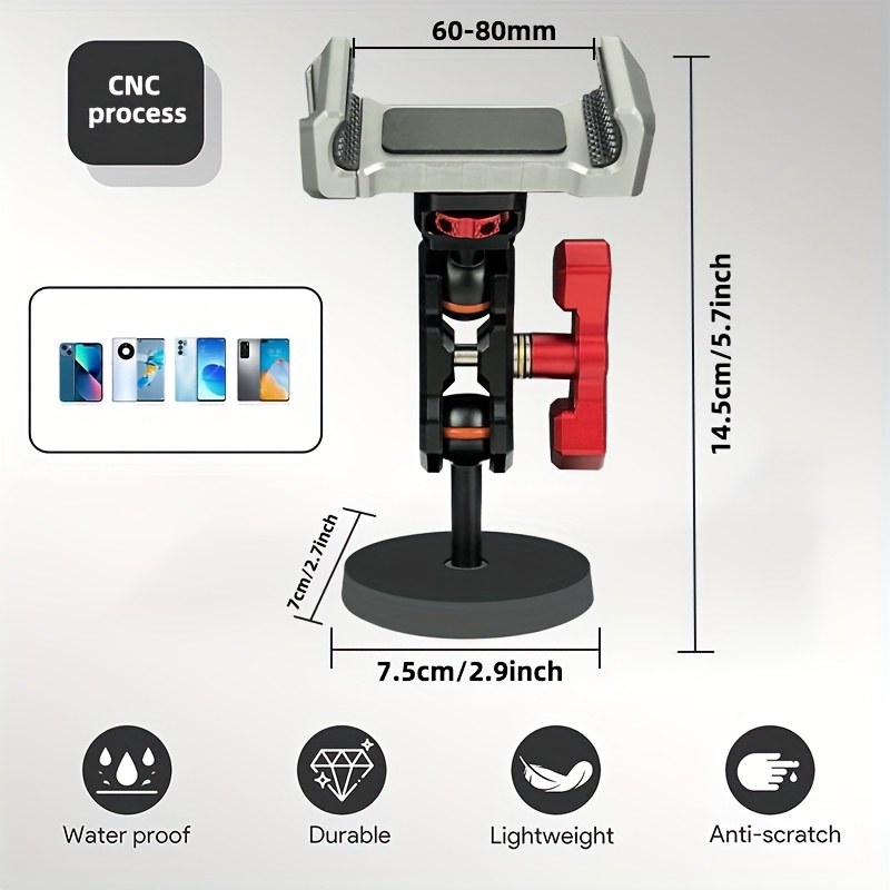 Magnetic Sticker Metal Mobile Phone Car Bracket, Universal Adjustment Mobile Phone Bracket Folding Rotating Magnetic Suction