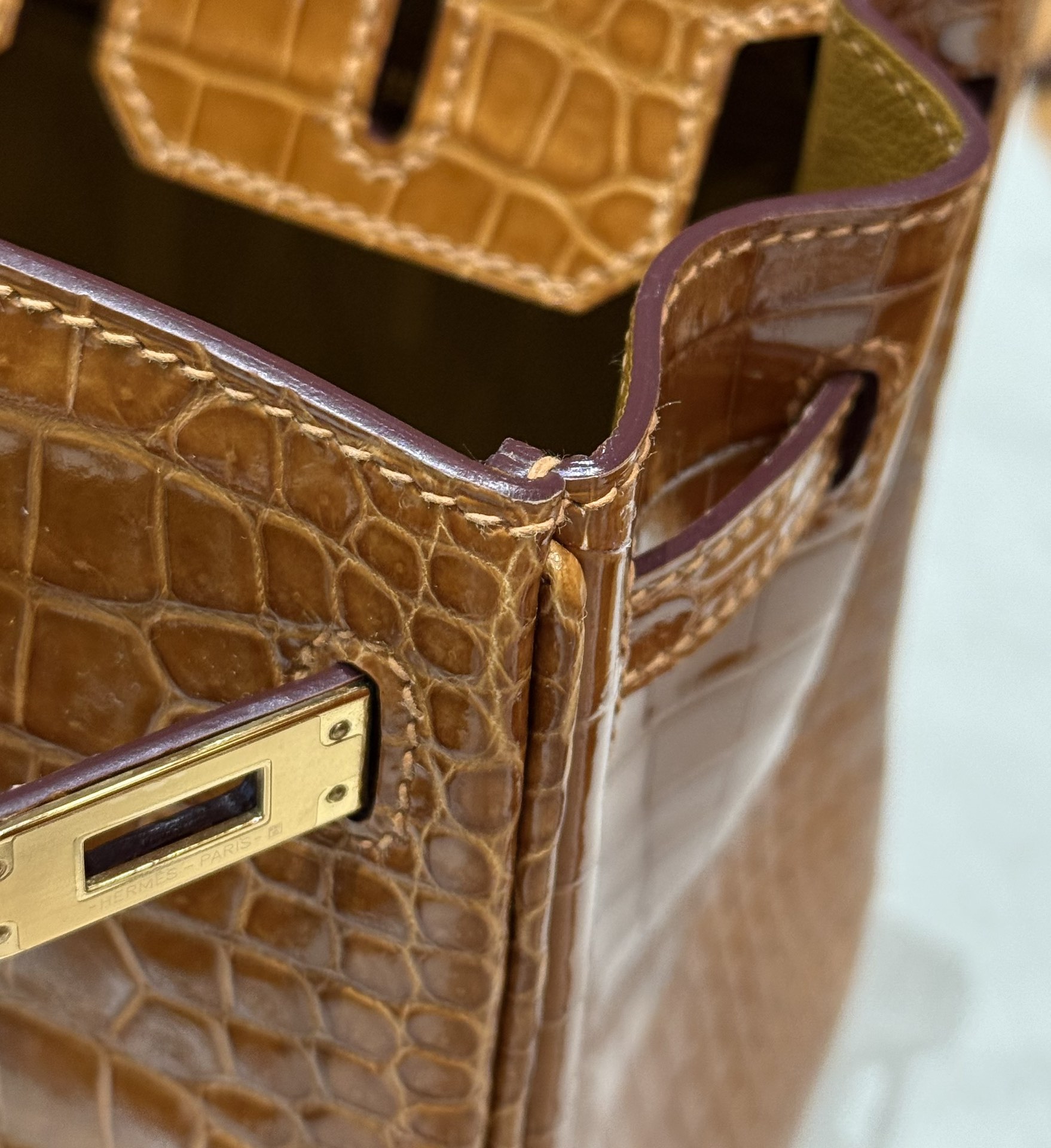 Hermes Birkin 24tabac handbag (handmade to order)