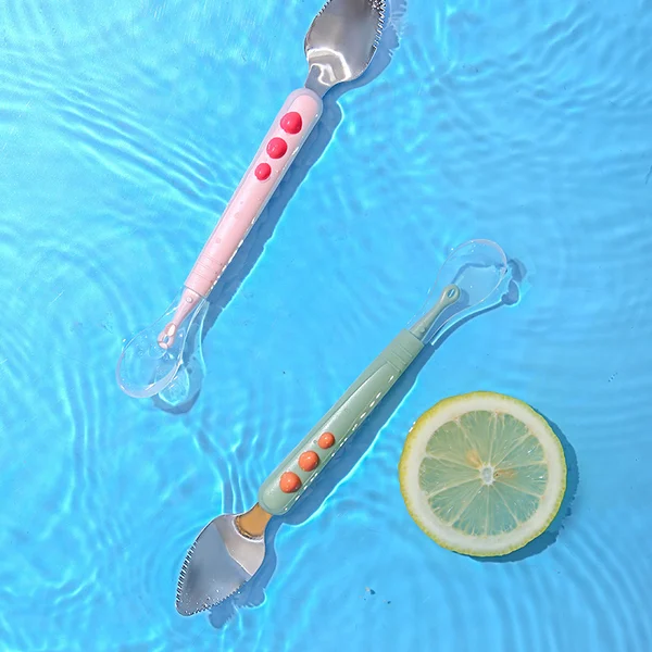🔥Last Day 50% OFF🔥Baby Double Head Scraping Fruit Spoon