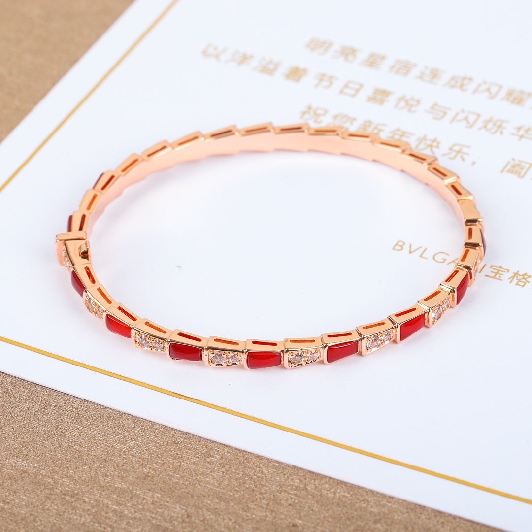 Bulgari Serpenti Viper mother-of-pearl bracelet