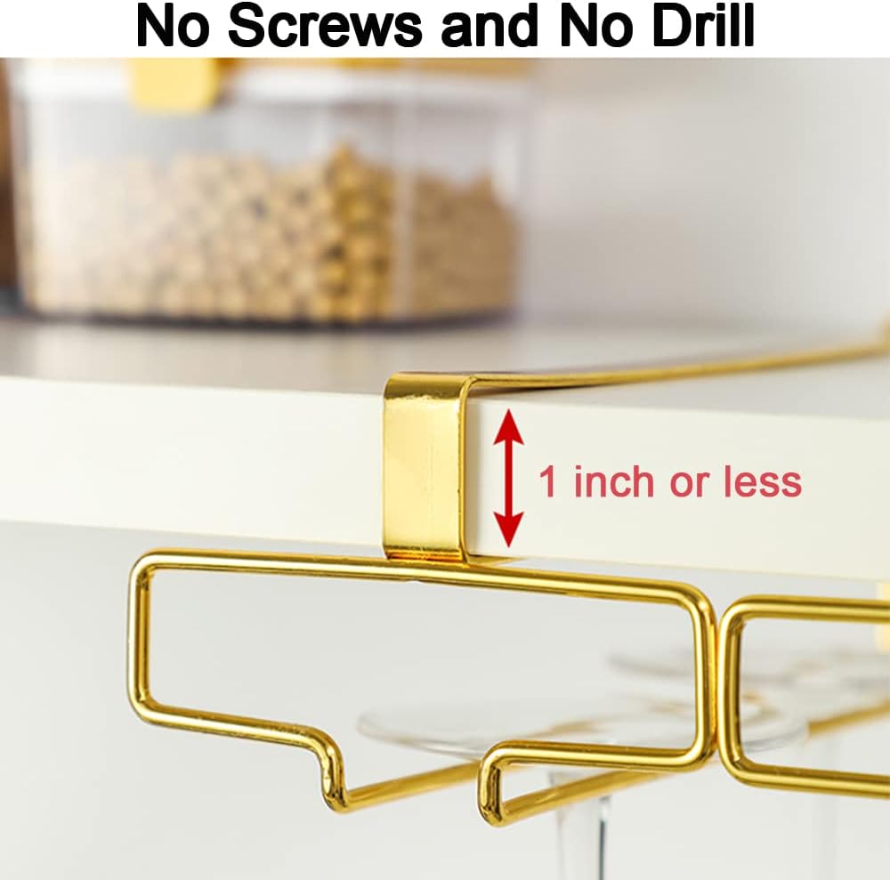 🔥LAST DAY 70% OFF🔥Under Cabinet Wine Glass Holder