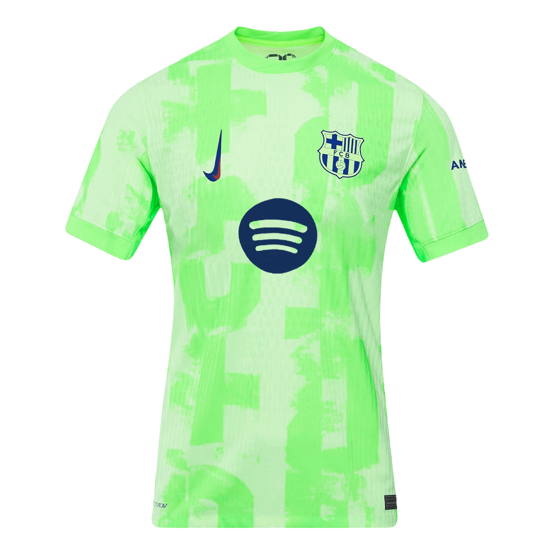 Authentic Barcelona Third Away Football Shirt 2024/25 Spotify Logo Without Text