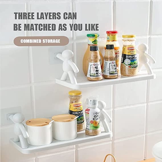 🔥Last Day Promotion-[SAVE 50% OFF]--Humanoid No Drill Wall Mounted Shelves--BUY 3 GET 2 FREE & FREE SHIPPING