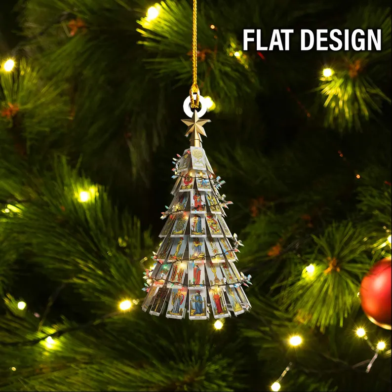 Tarot Card Christmas Tree Ornament
