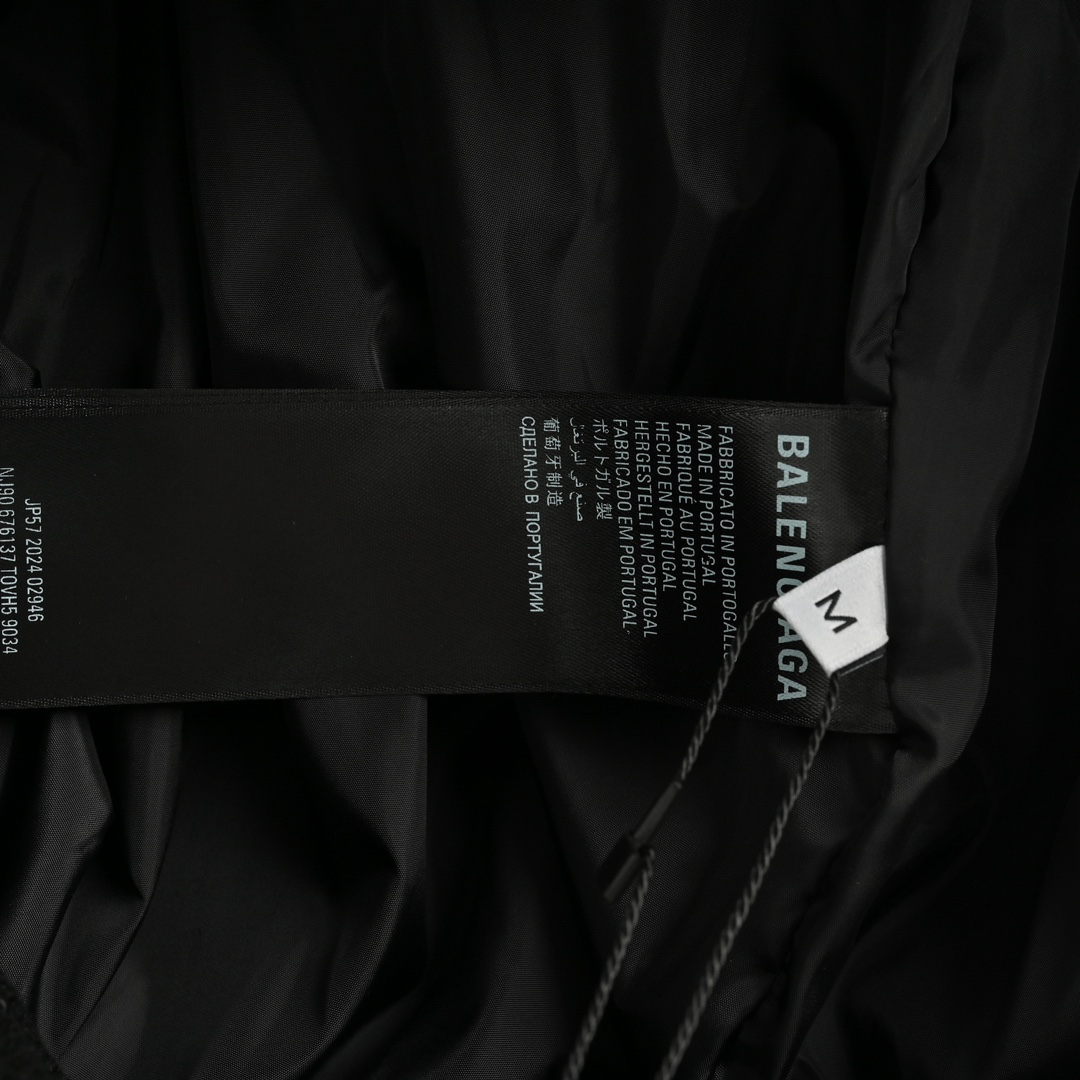 Balenciaga 24FW printed jacket leather coat