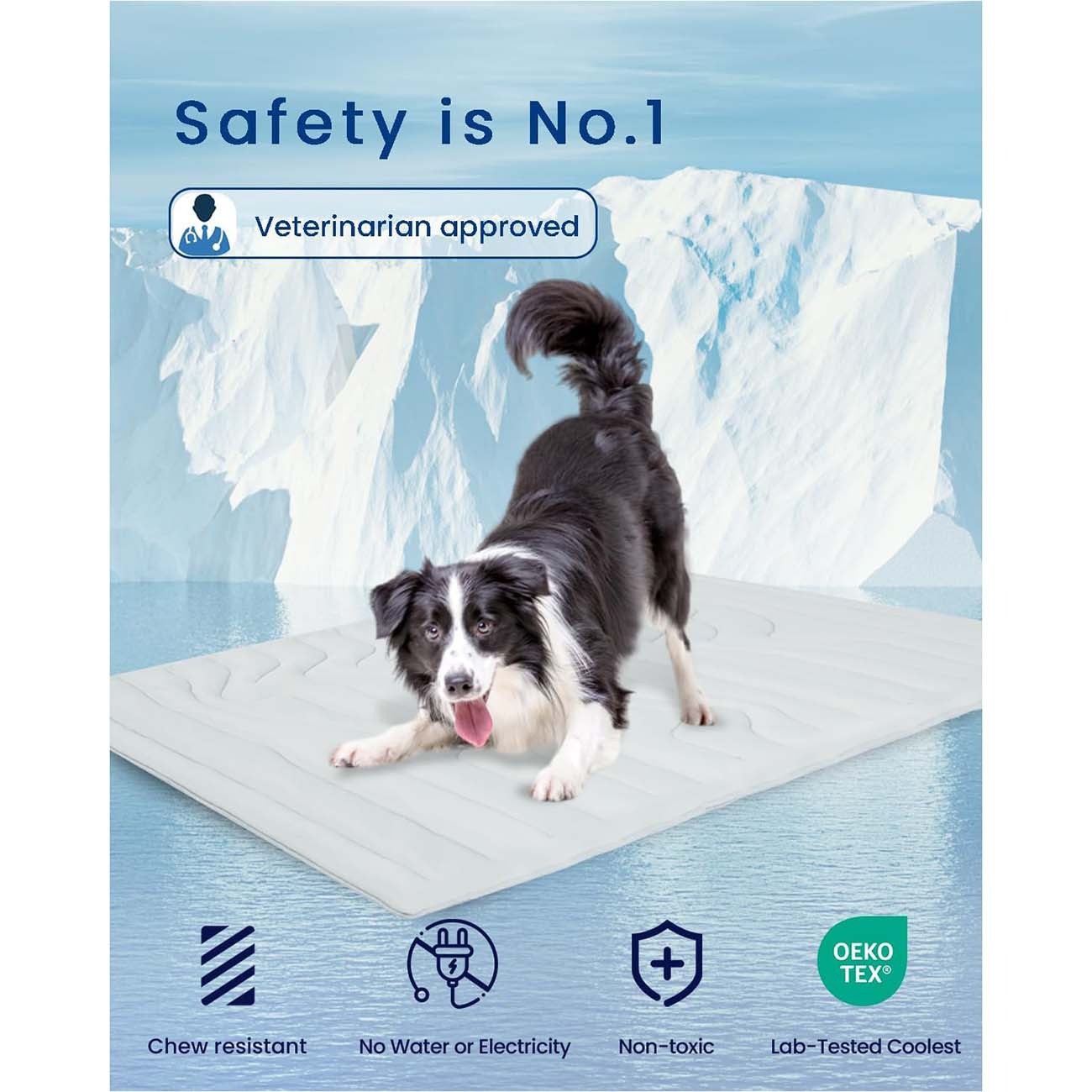 💥ON SALE💥Dog and Cats Reversible Cooling Mat (Cool & Warm), Washable, Non-Slip