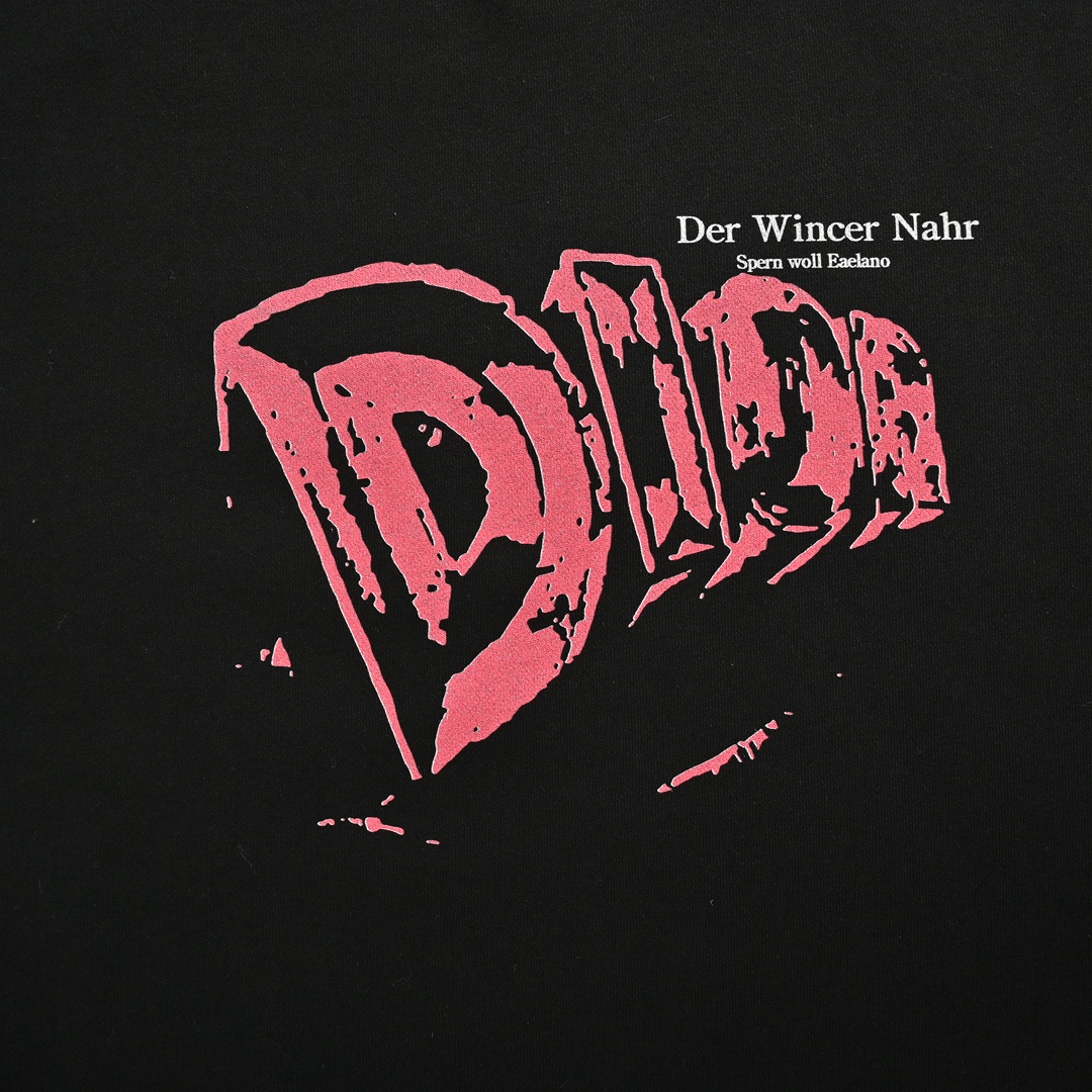 Dior 24Fw lettering print crew neck sweatshirt
