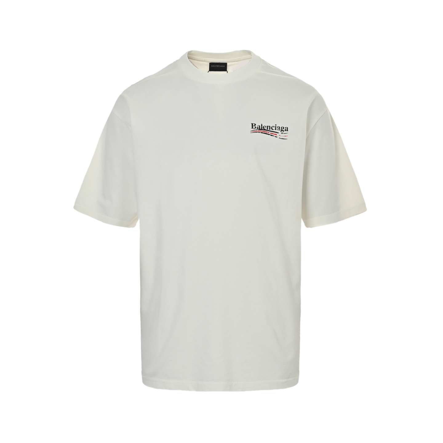 Balenciaga Cola mottled printing wash ripped short sleeves