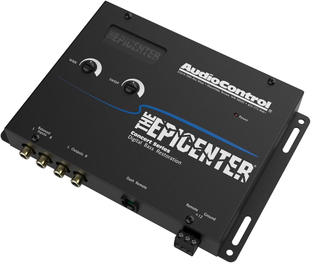 AudioControl Epicenter Digital Bass Control Processor Car Audio Enhancer with Wired Remote Control
