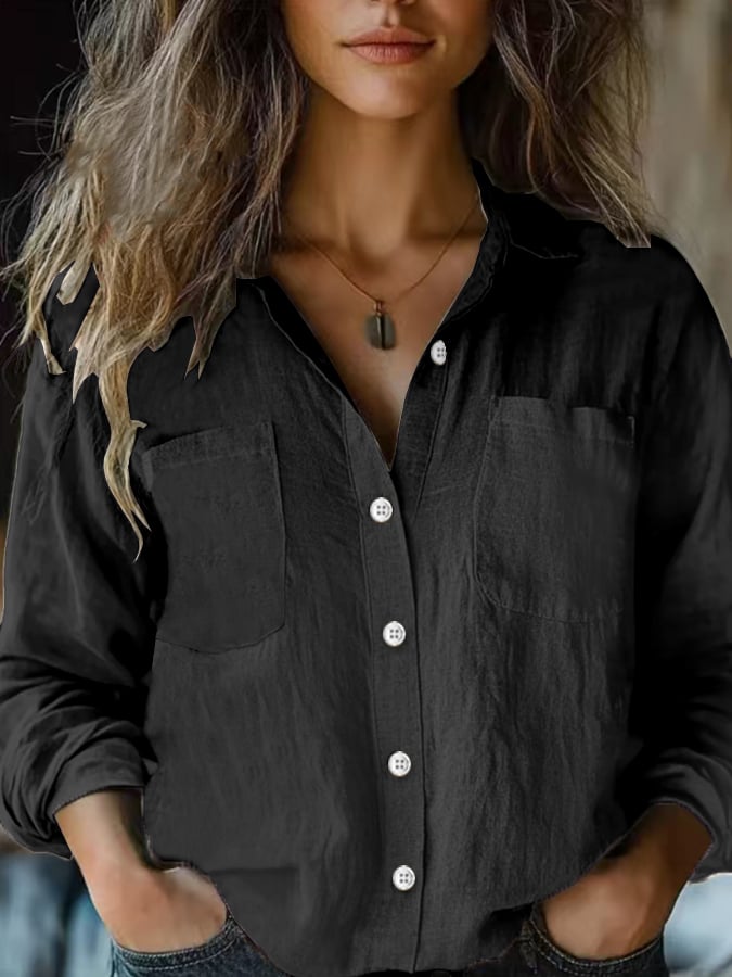 Women's Casual Solid Multicolor Shirts