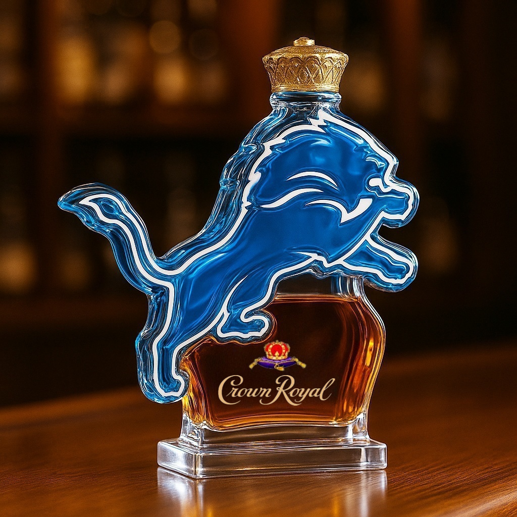 Detroit Lions Whiskey Bottles