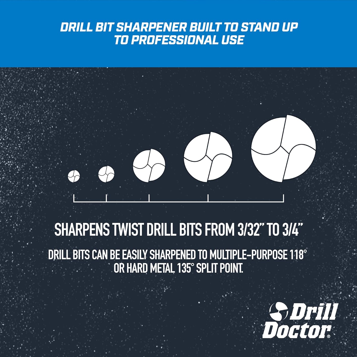 Drill Doctor Drill Bit Sharpener for High-Speed Steel
