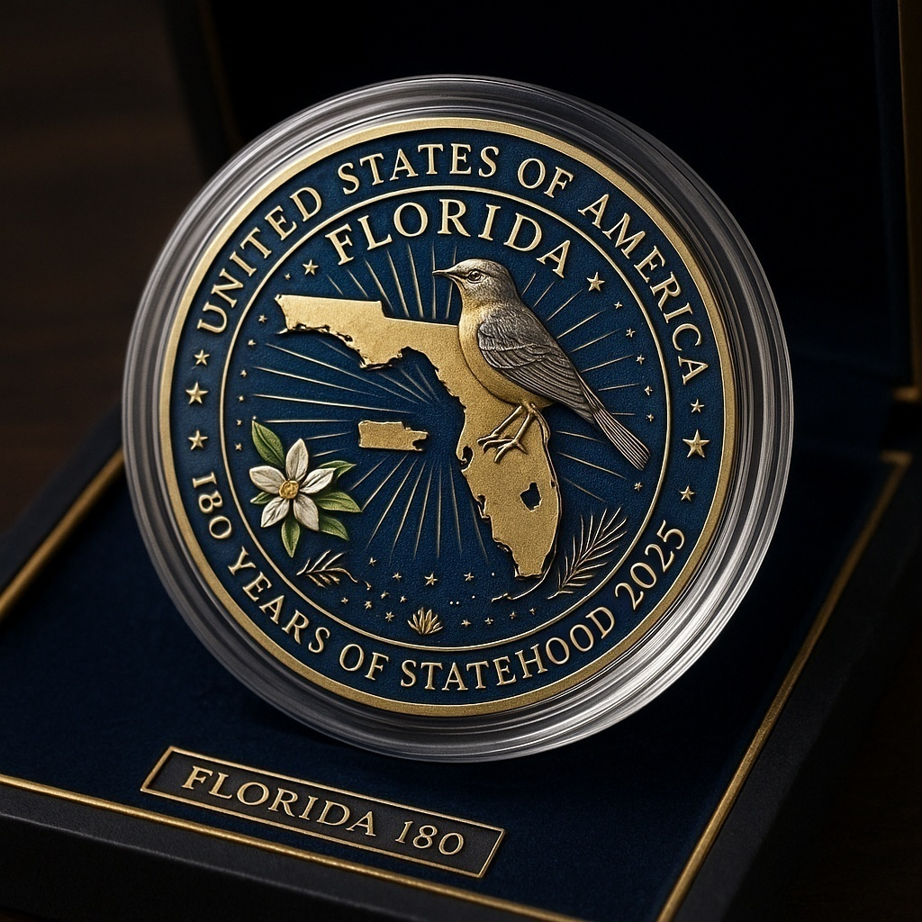 Florida 180th Anniversary Commemorative Coin