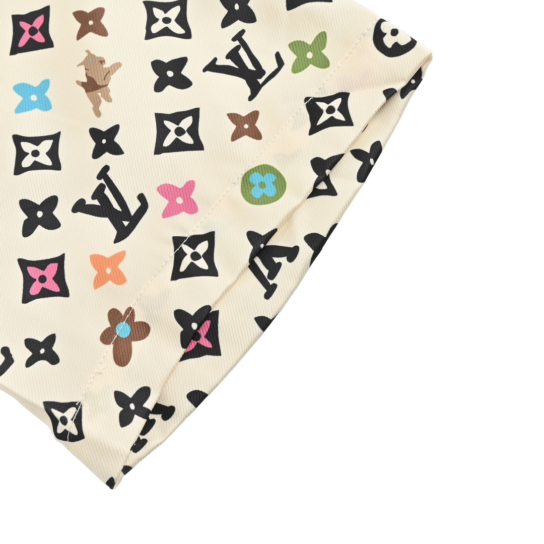 Louis Vuitton Monogram printed silk short-sleeved shirt