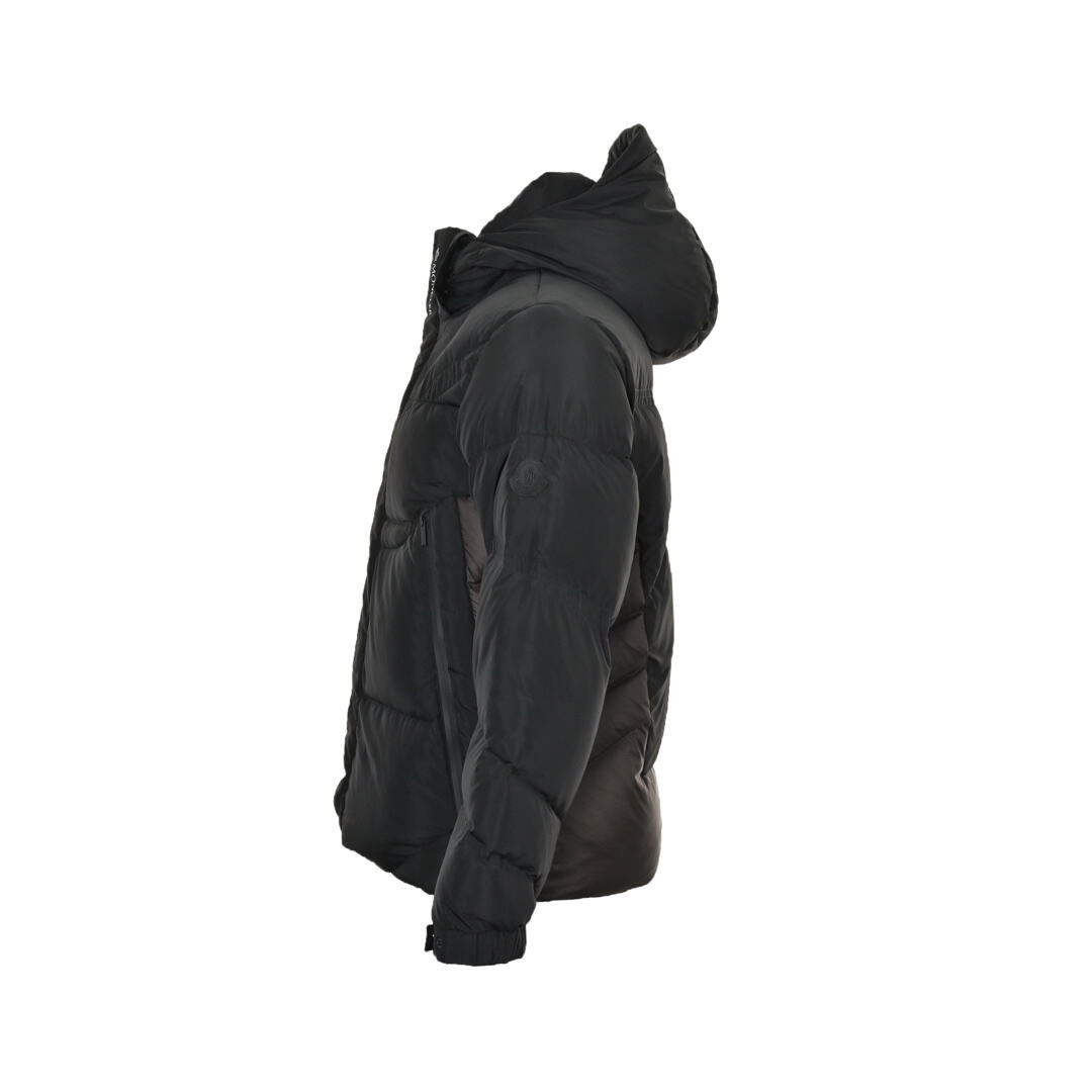 Moncler side panel hooded down jacket