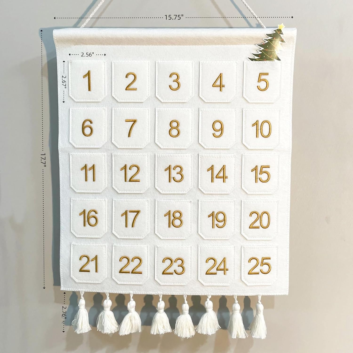 🔥CHRISTMAS ON SALE🔥Christmas Countdown Advent Calendar with Pockets