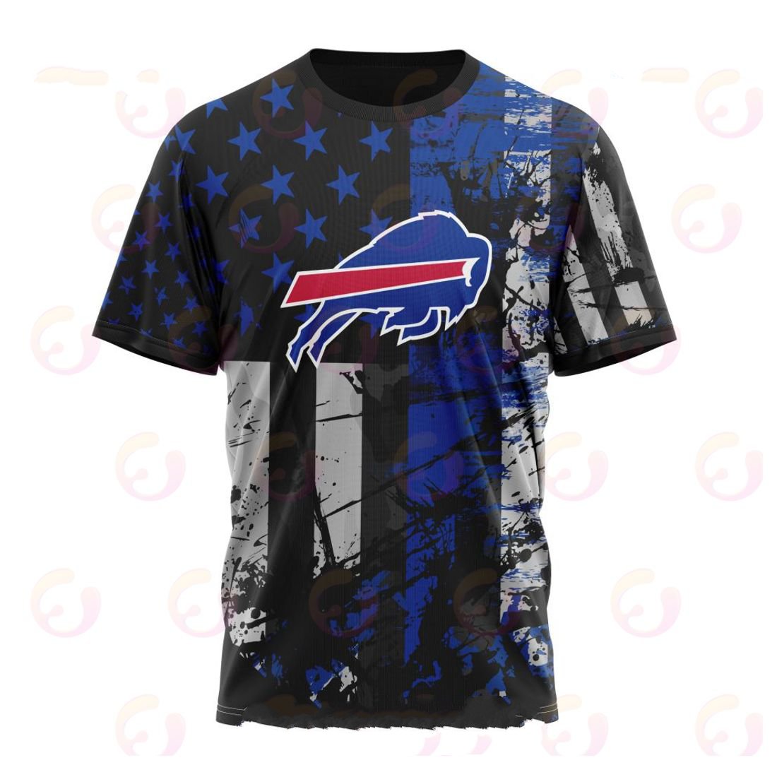 BUFFALO BILLS 3D HOODIE JERSEY FOR AMERICA