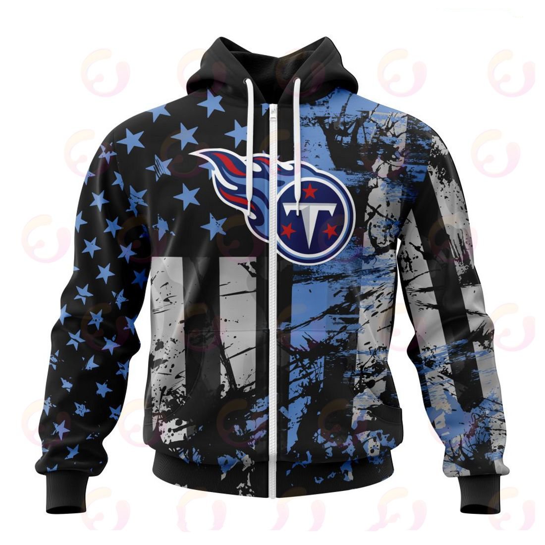 TENNESSEE TITANS 3D HOODIE JERSEY FOR AMERICA