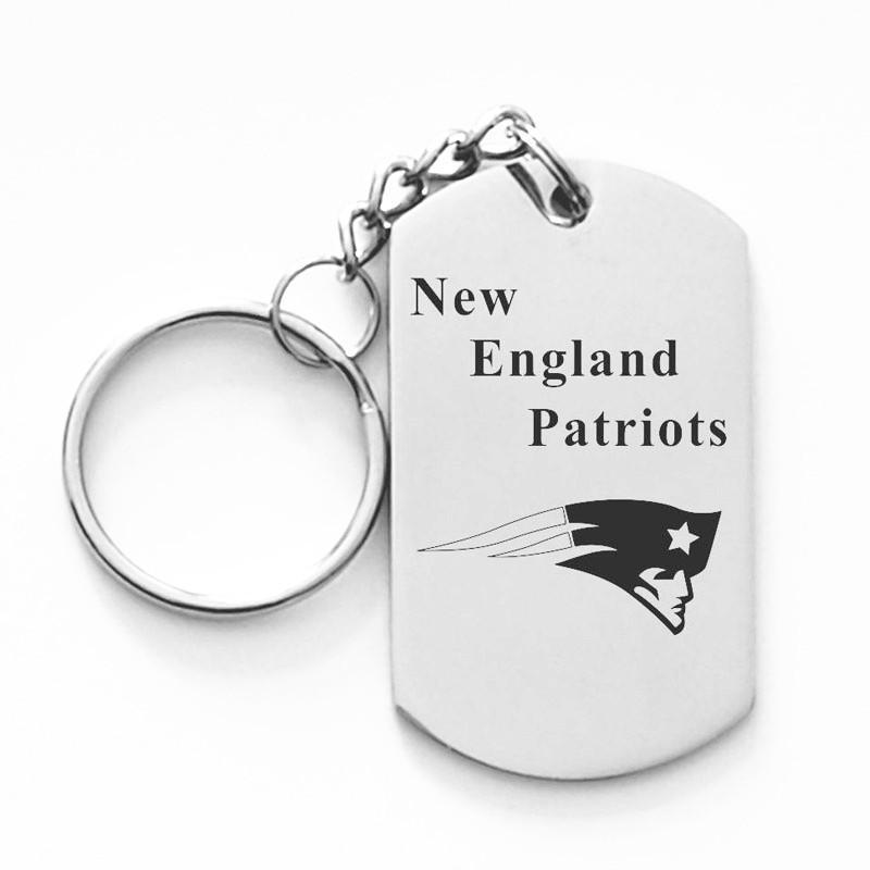 NEW ENGLAND PATRIOTS TITANIUM STEEL KEYCHAIN