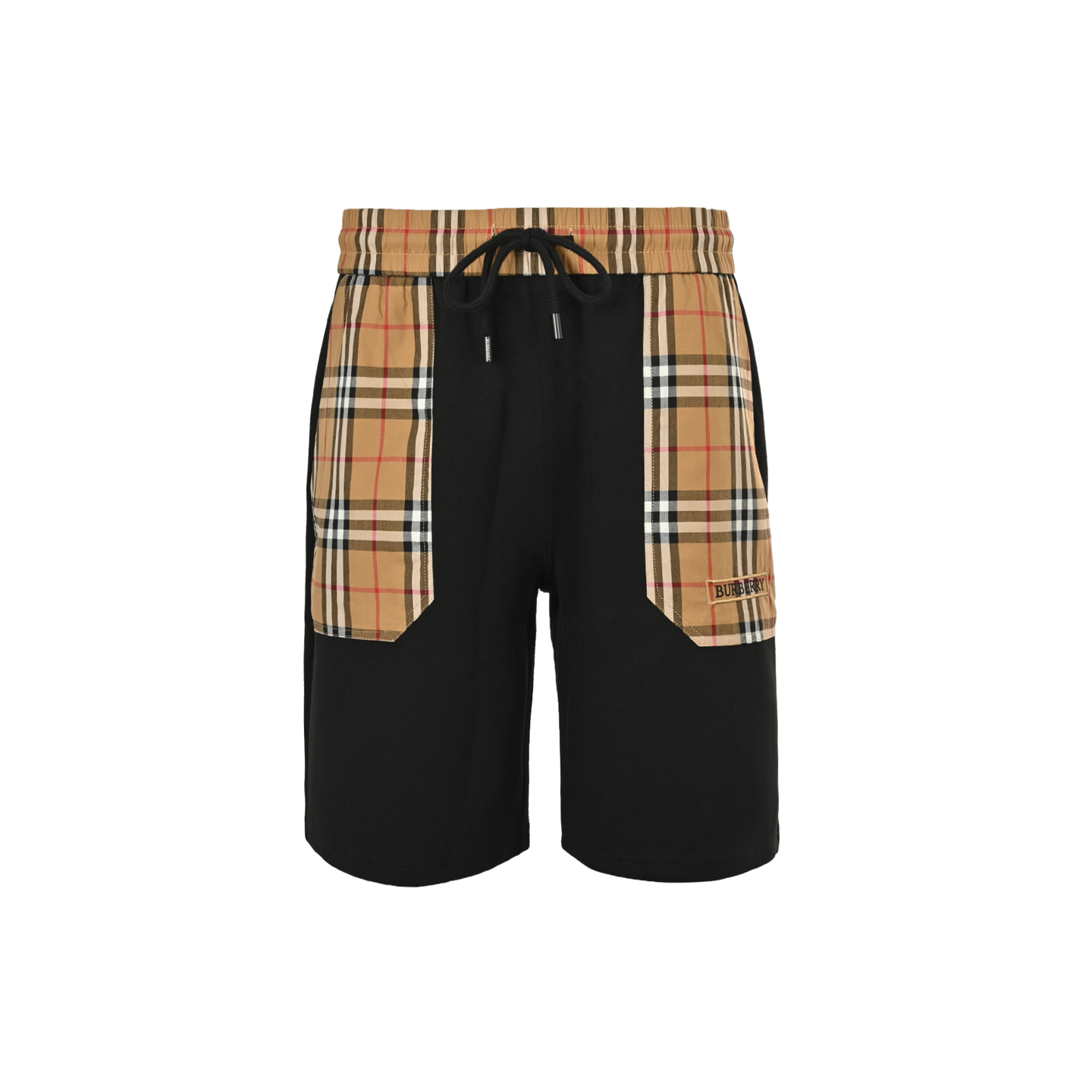 Burberry 25ss check pocket patchwork logo shorts