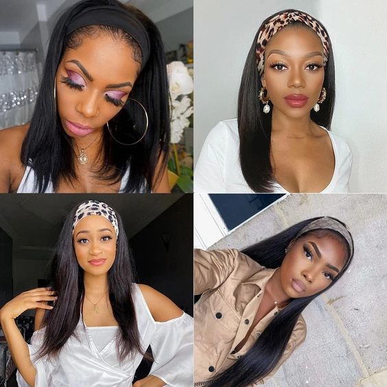 Luna 009 Headband Wig for Women | Free Random Style Headband