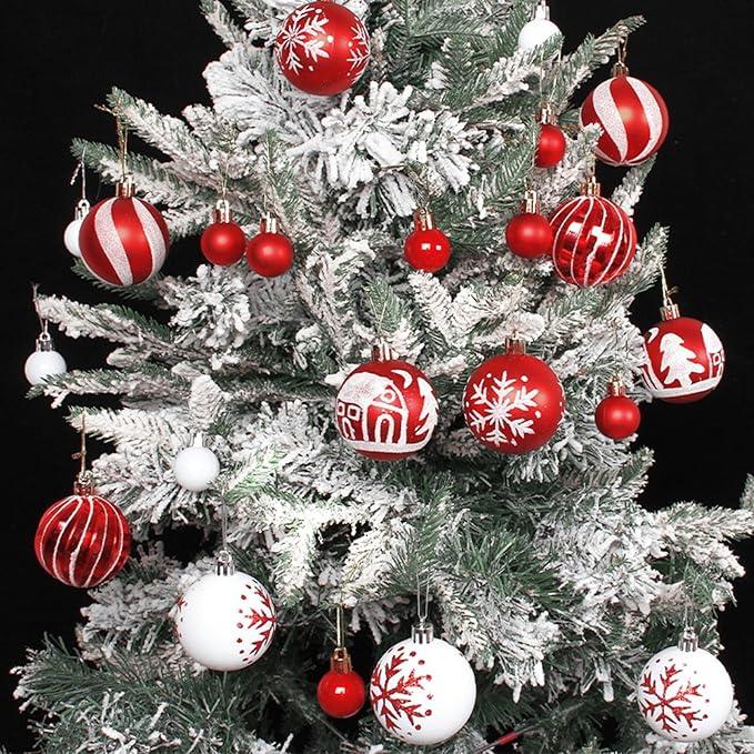 🌲🌲(40-44)Piece Deluxe Shatterproof Christmas Ball Ornaments Set