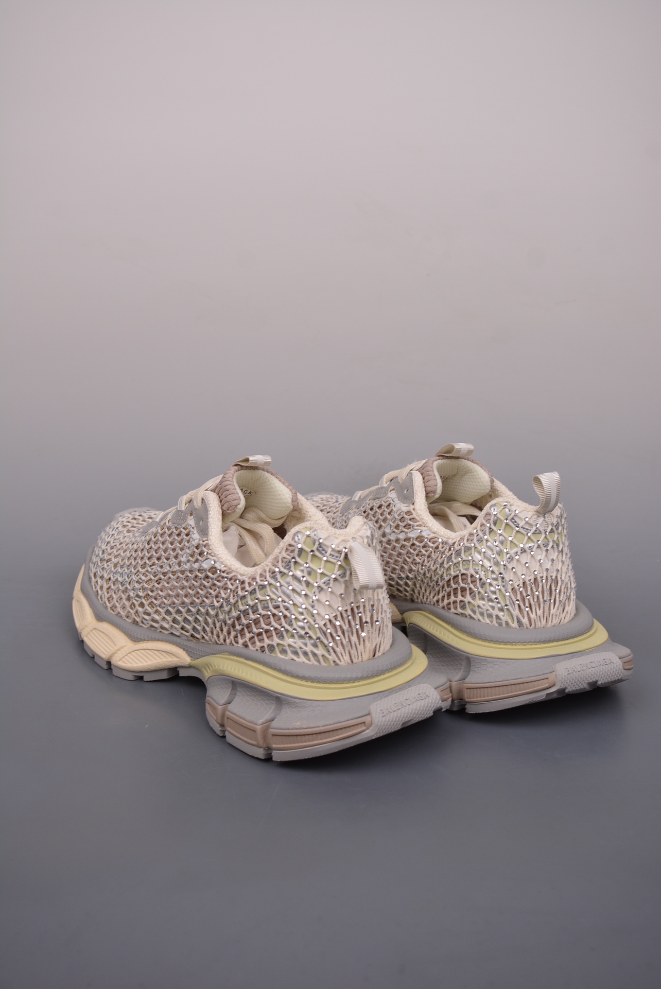 Balenciaga 3xl Fishnet Sneaker in Eggshell