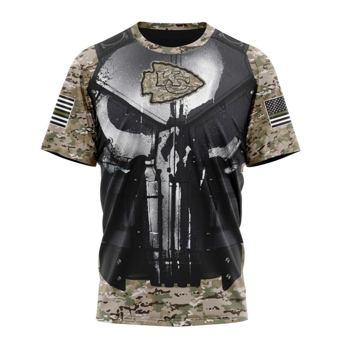 KANSAS CITY CHIEFS 3D HOODIE SPECIAL VETERAN KITS