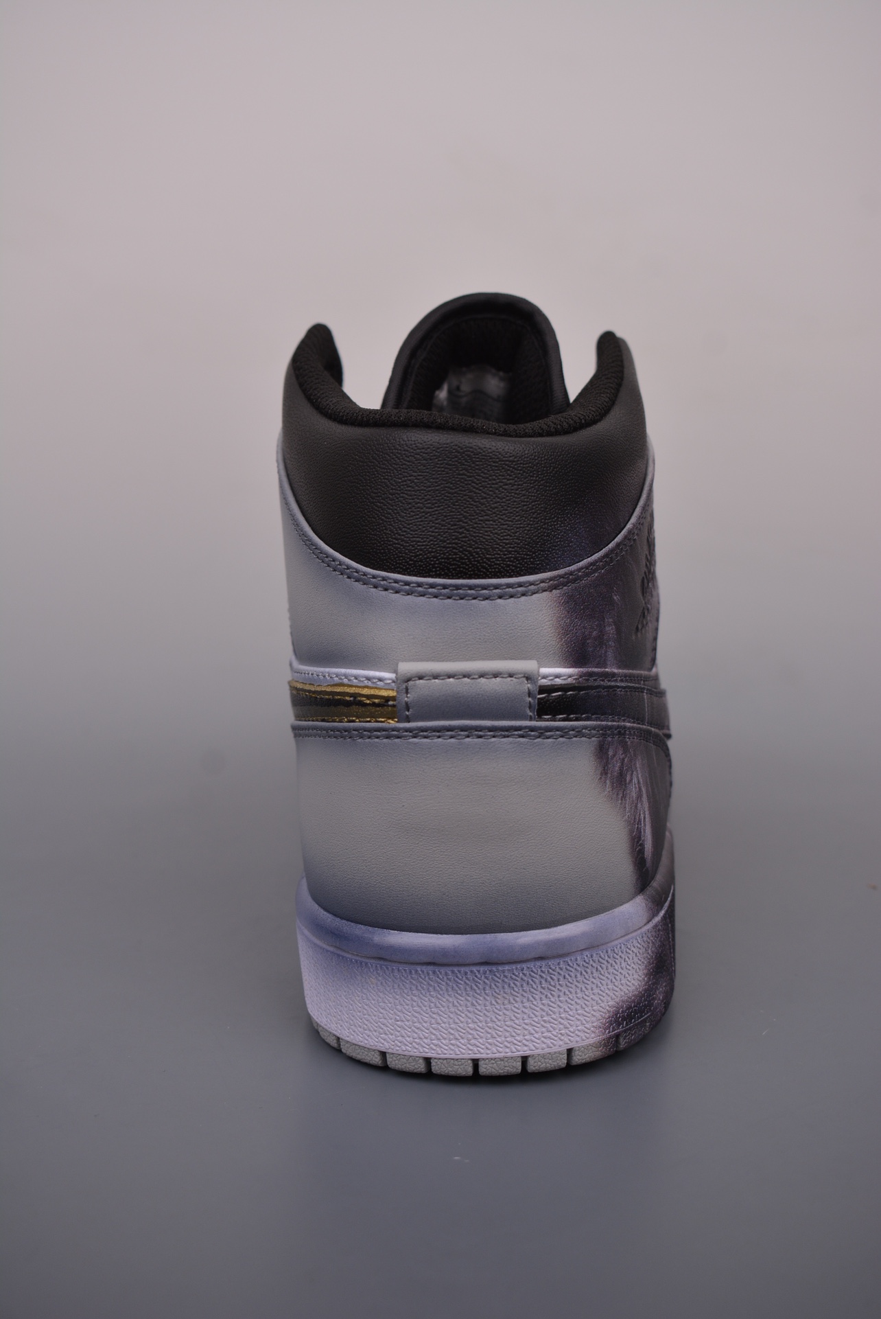 Air Jordan 1 Mid Monkey King Black Wukong Black Purple Gradient