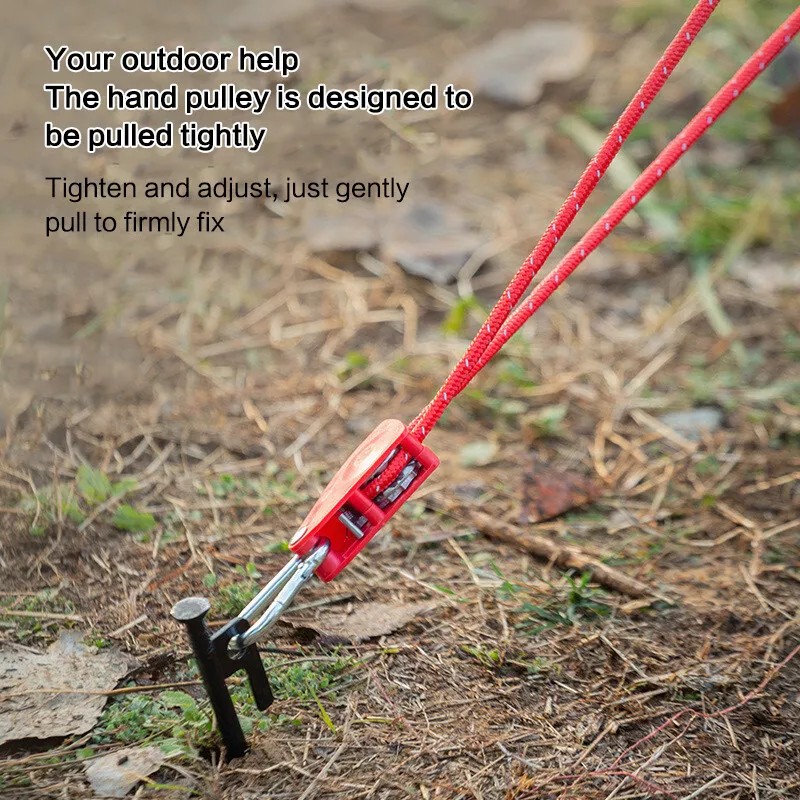 ⛺⛺Ratchet pulley rope hanger tent reflective wind rope