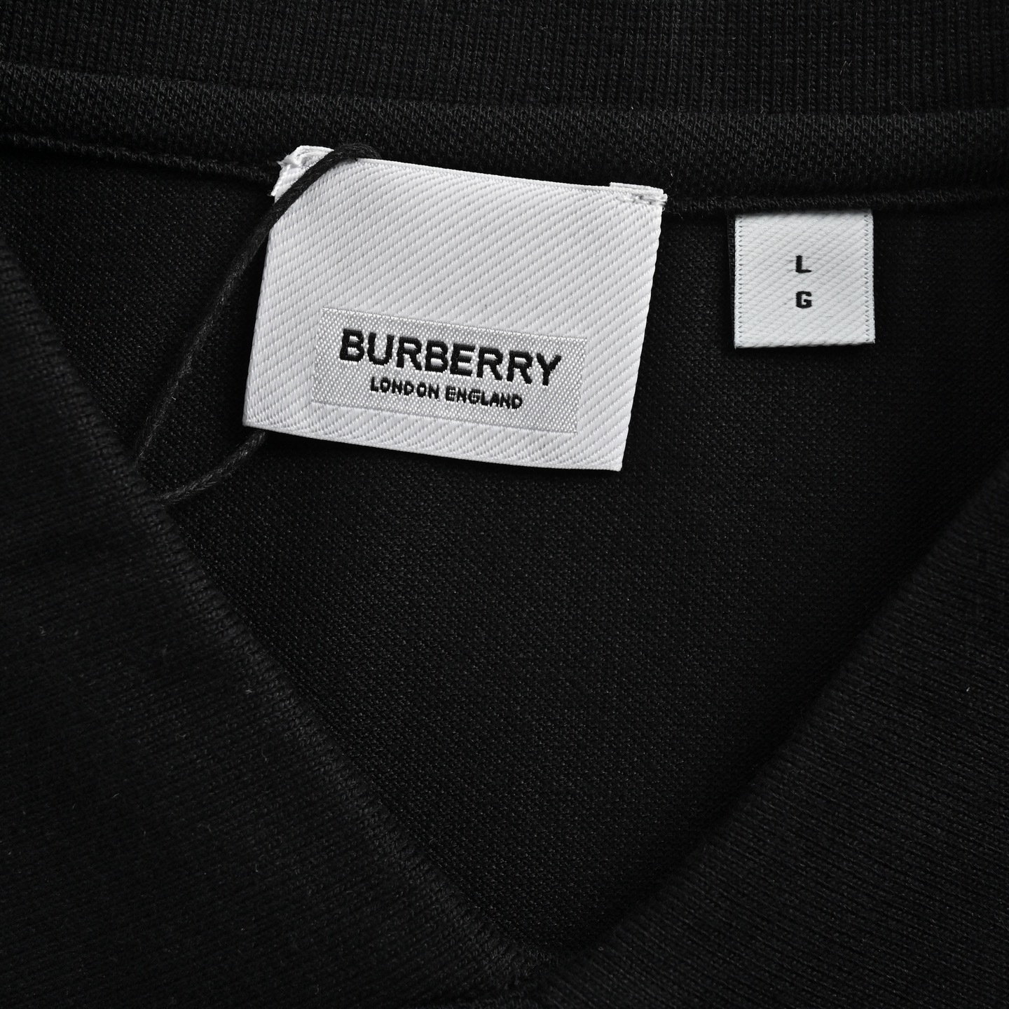 Burberry 25ss horizontal striped warhorse print Polo short-sleeved