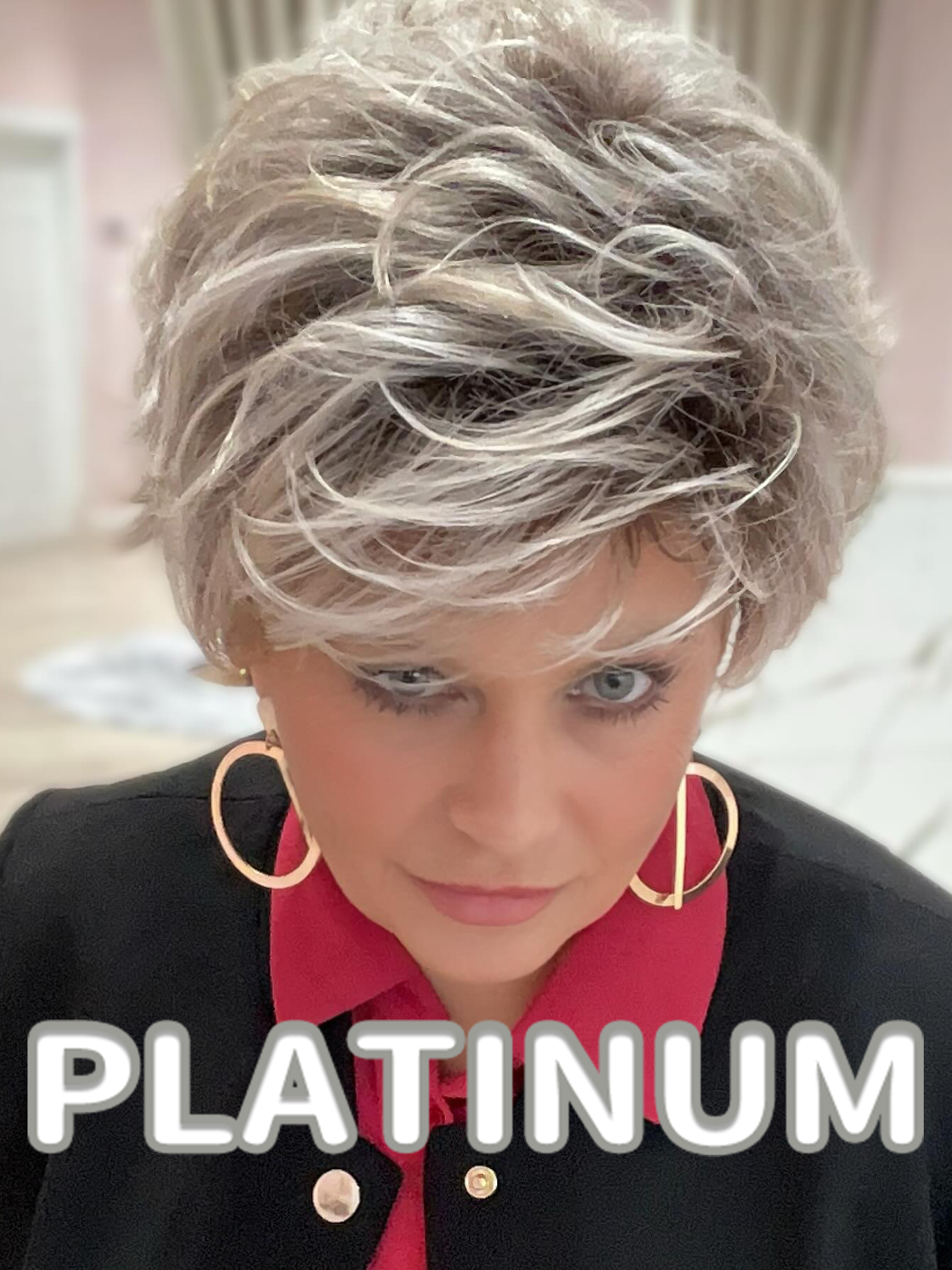 Textured Pixie Wig With Voluminous Layers