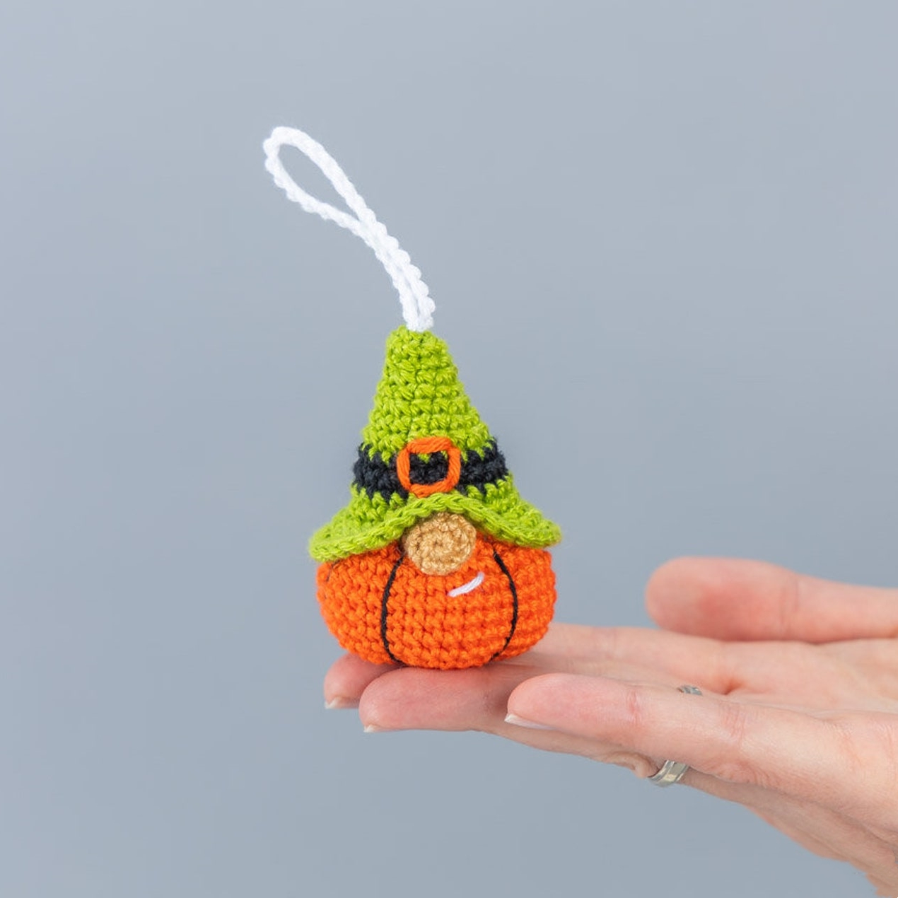 Handmade Crochet Gnome pumpkin | Halloween Gift🎁