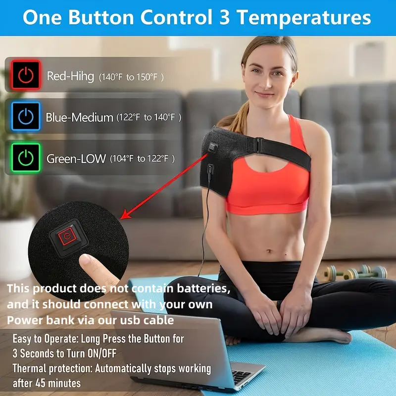 Ergonomic Wireless Heated Shoulder Wrap