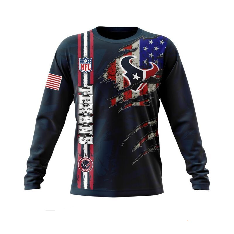 HOUSTON TEXANS 3D HOODIE SKULL0802