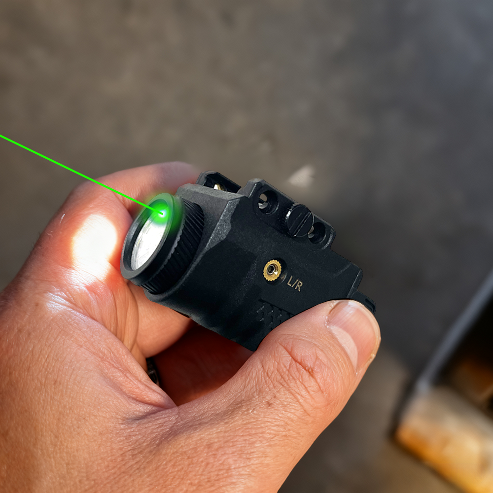 GAZESHOT 800lm outdoor Light with Laser for Picatinny Rail Mounting Ideal for Outdoor Scenarios