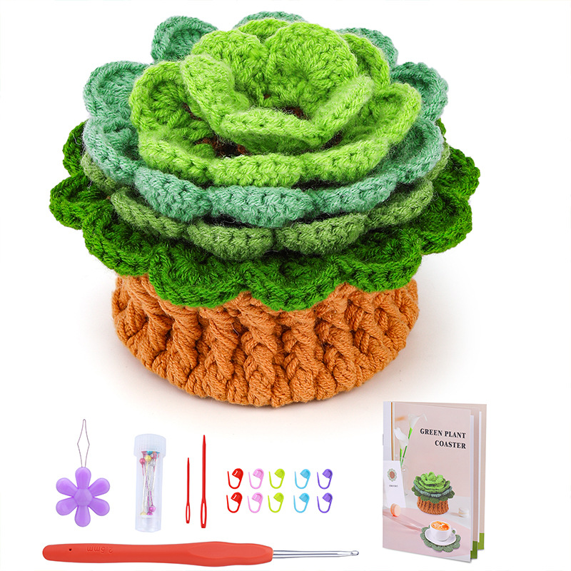 🔥Last Day 50% OFF🔥Crochet Flower Kits Coasters For Beginners📦BUY 2 GET 10% OFF & FREE SHIPPING NOW