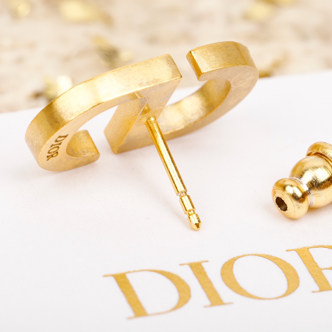 Dior CD Classic Stud Earrings