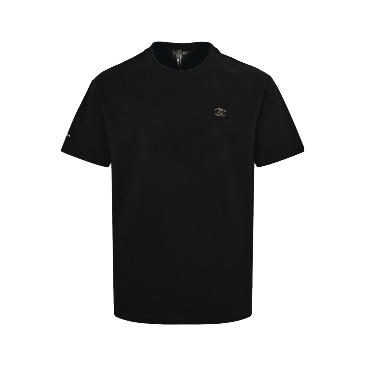 Chanel Chanel Silver Metallic Soft Embroidered Short Sleeve