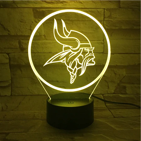 MINNESOTA VIKINGS 3D LED LIGHT LAMP