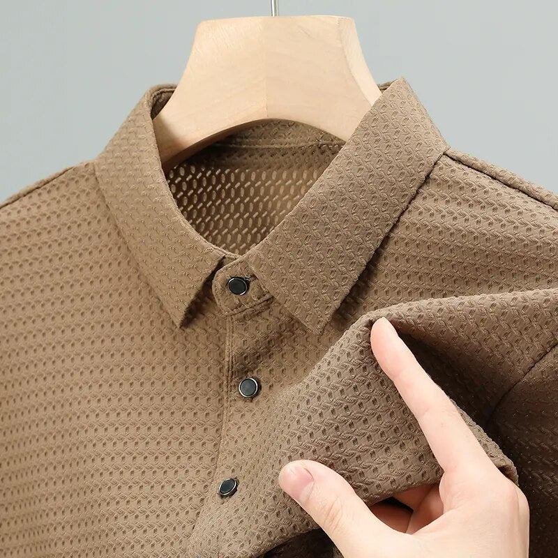 Govani Premium Waffle Polo Shirt