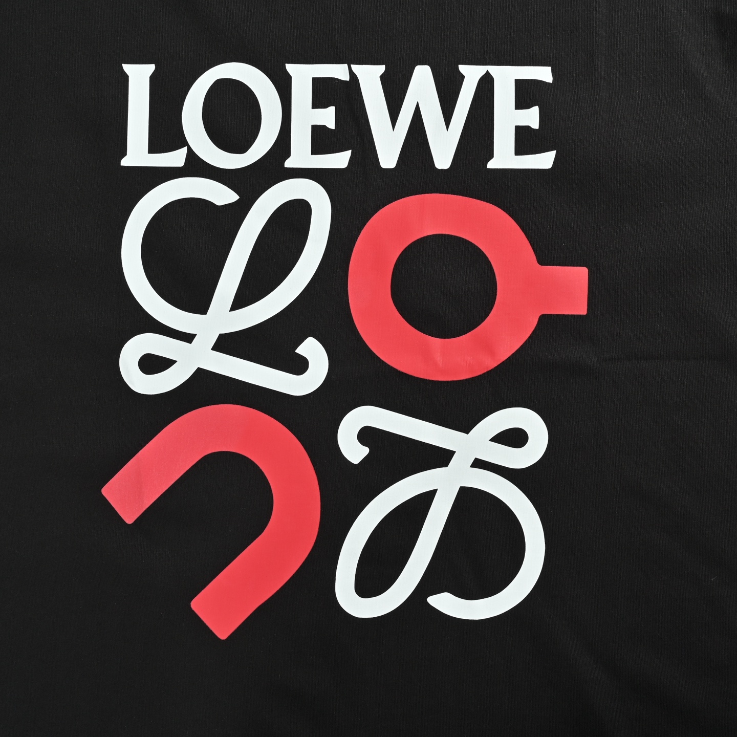 Loewe 25ss Angpao joint printed short sleeve