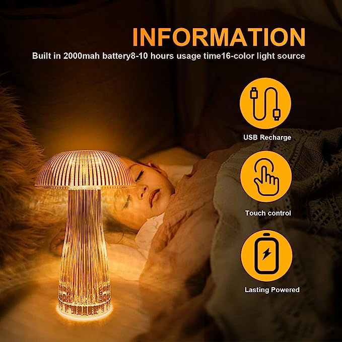 (🔥Last Day Promotion-SAVE 50% OFF)✨Touching Control Mushroom Lamp-BUY 2 GET 5% OFF & FREE SHIPPING!