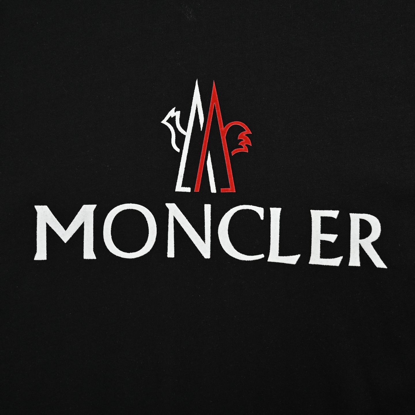 Moncler flocked logo print short sleeves