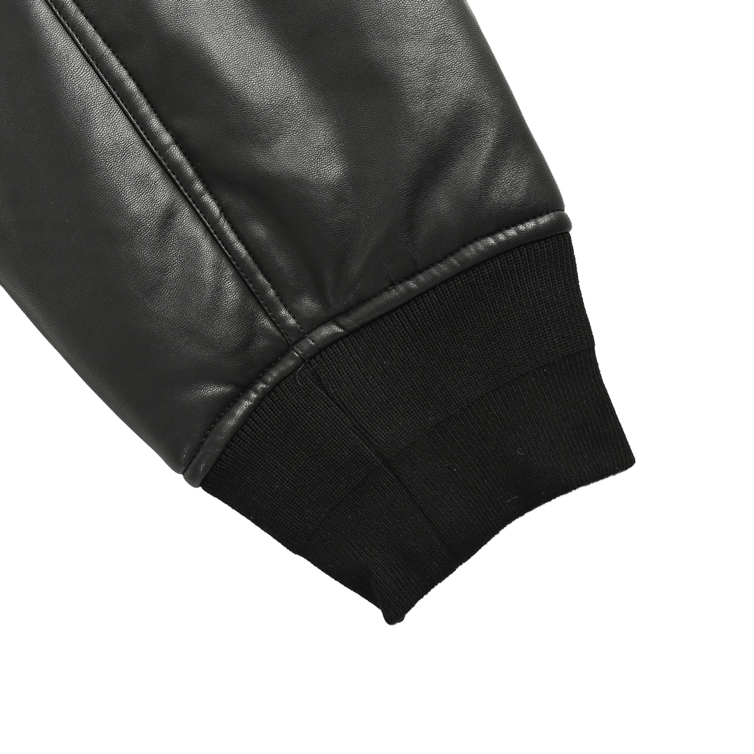 Balenciaga 24FW printed jacket leather coat