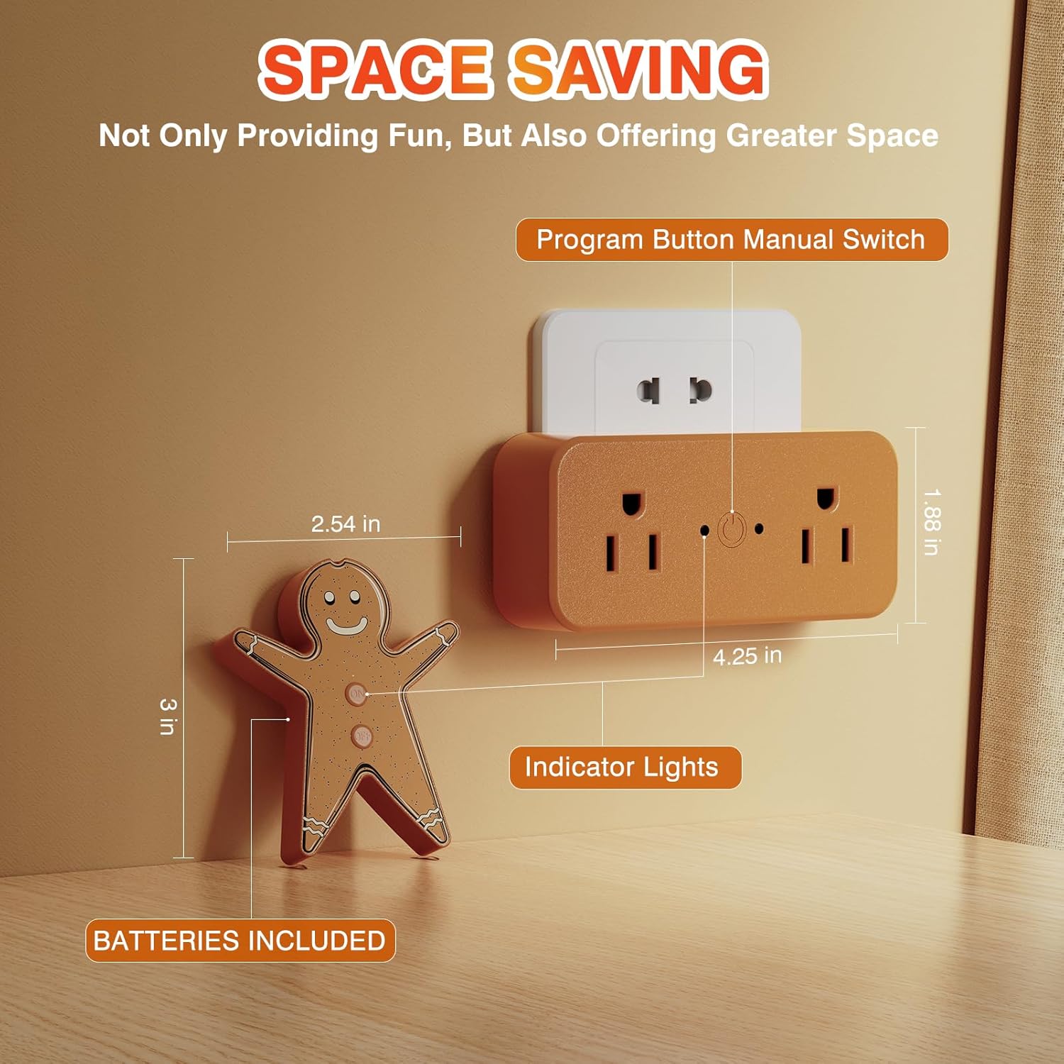 Gingerbread Man Wireless Remote Switch