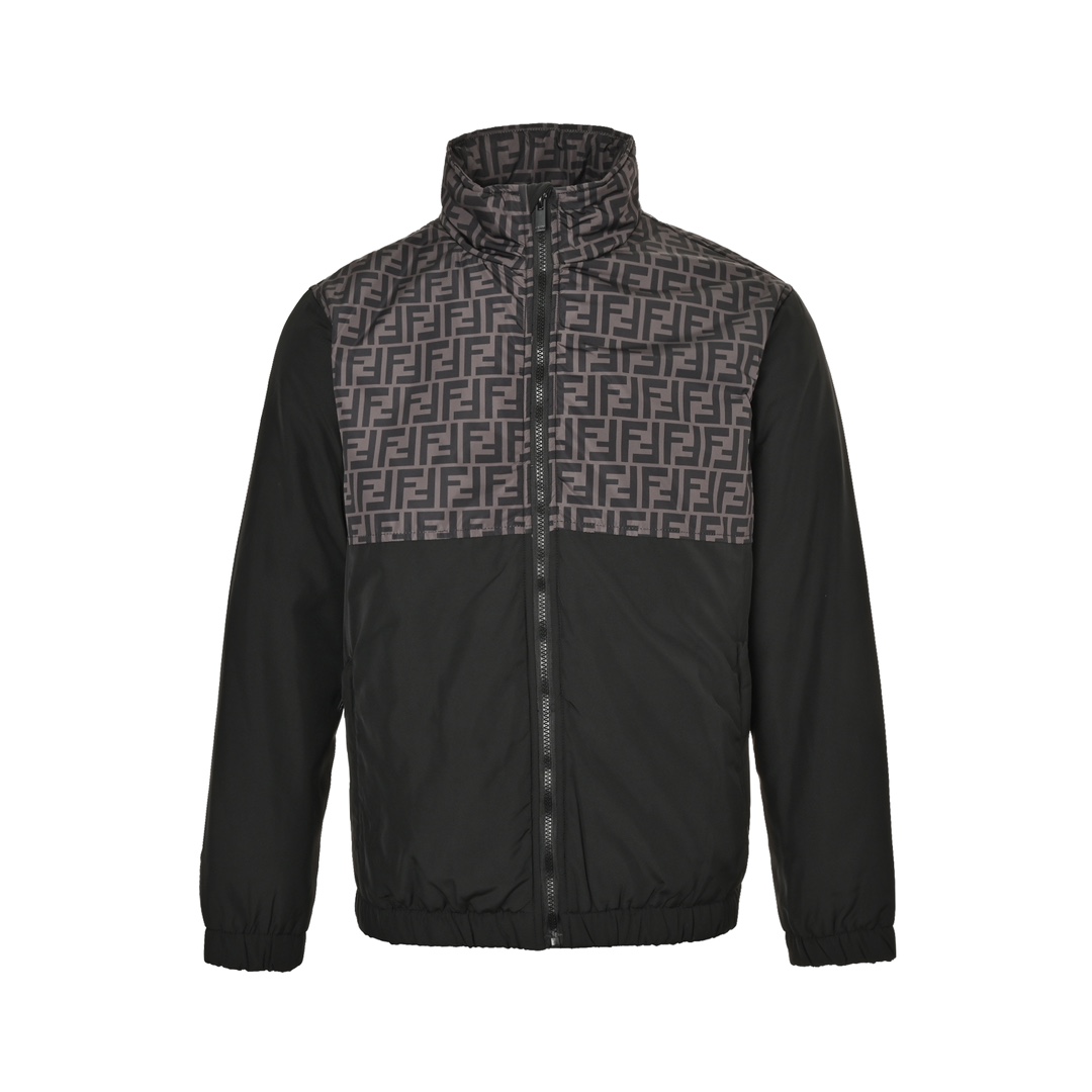 Fendi 24Fw FF full print patchwork cotton jacket