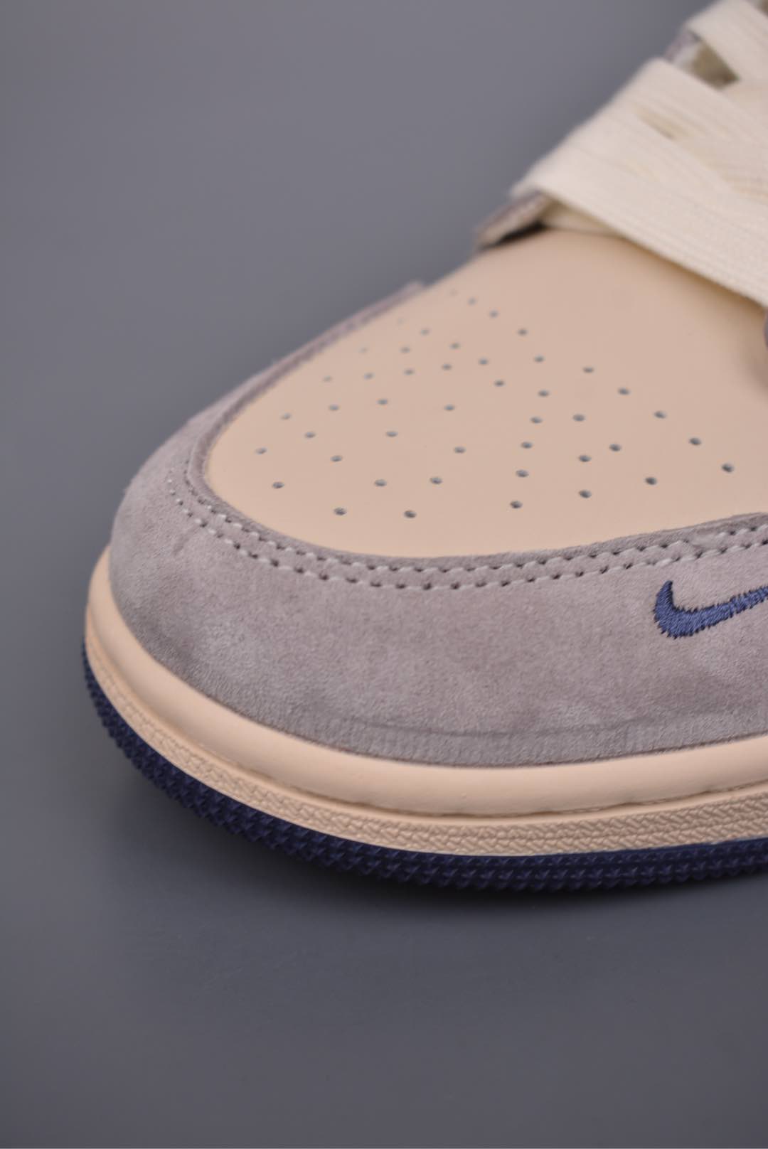 The North Face x Nike Air Jordan 1 Low OG Beige Gray Blue DM9188-012